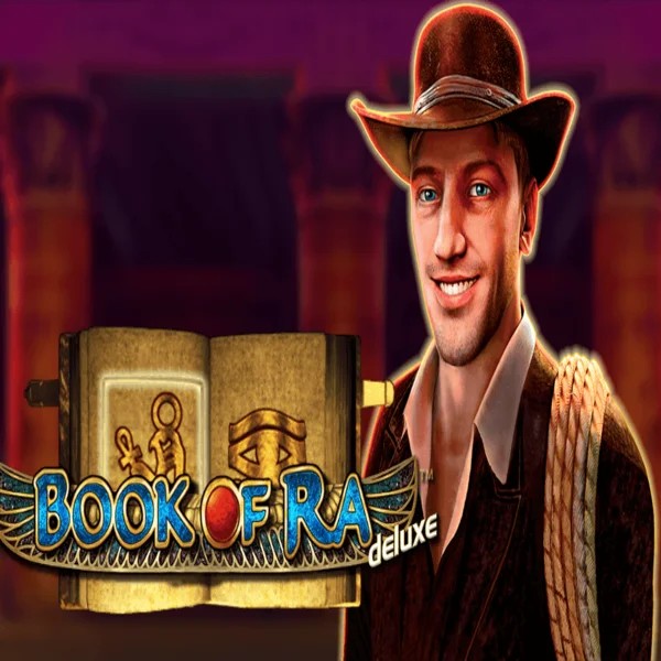 Book of Ra Deluxe logo – Slots by Novomatic at VooDoo Casino