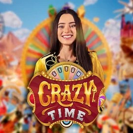 Crazy Time slot icon by Evolution, available at VooDoo Casino