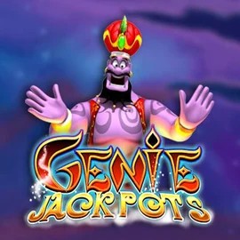 Genie Jackpots online game logo by Blueprint Gaming on voodoocasino.eu