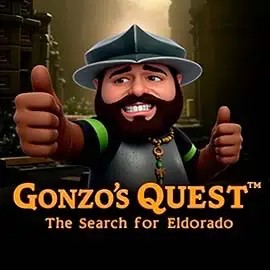 Gonzo's Quest slot visual from NetEnt available on voodoocasino.eu