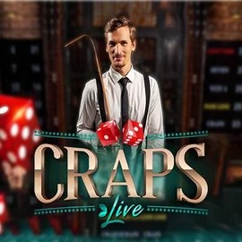 Live Craps game by Evolution – logo hosted on VooDoo Casino