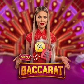 Live Casino logo of Mega Baccarat from Pragmatic Play at VooDoo Casino