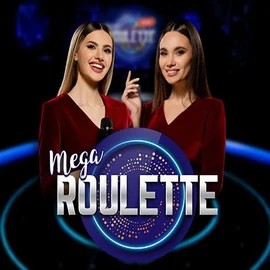 Mega Roulette logo by Pragmatic Play at VooDoo Casino