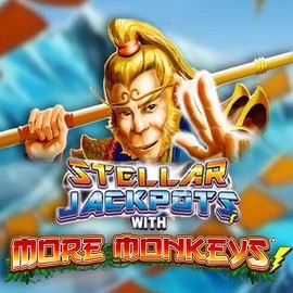 Stellar Jackpots with More Monkeys by Lightning Box Game, showcased at voodoocasino.eu – game logo